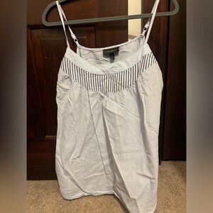 Lane Bryant light blue striped cami